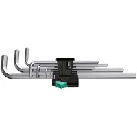 Wera 950 L/9 SM N Stifsleutelset, metrisch, verchroomd, 9 -delig - 1 stuk(s) - 05021909001