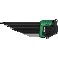 Wiha Binnen-Torx Haakse schroevendraaierset T 5, T 6, T 7, T 8, T 9, T 10, T 15, T 20, T 25, T 27, T 30, T 40, T 45 13-delig