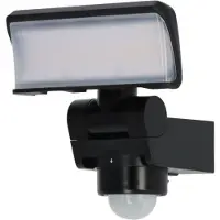 Brennenstuhl LED-spot WS 2050 SP, 1680 lumen, IP44, bewegingsmelder, draaibaar, zwart, UV-bestendige behuizing