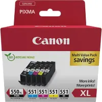 Canon Pgi-550xl/cli-551 Bcmy Multicolor