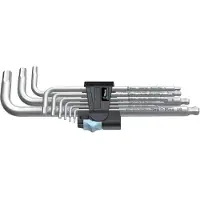 Wera 3950/9 Inbus Haakse schroevendraaierset 1.5 mm, 2 mm, 2.5 mm, 3 mm, 4 mm, 5 mm, 6 mm, 8 mm, 10 mm 1.5 mm 9-delig