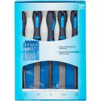 PFERD Set van vijlenset - - Snede 1 - Lengte 200 mm - PVC rolzak