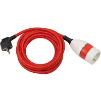 Brennenstuhl 1161830040 Stroom Verlengkabel Rood, Wit, Zwart 5.00 m Textielmantel