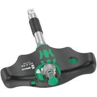 Wera 411 A RA Quergriff Schroevendraaier met ratel Universeel Sleutelbreedte (inch): 1/4 inch Koplengte: 45 mm