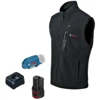 Bosch GHV 12+18V XA XL | Verwarmde bodywarmer 12V (1x GBA 12V 2.0Ah accu + GAL 12V-20 lader) - 06188000G7
