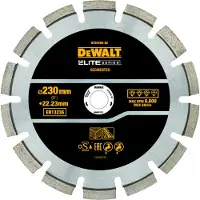Dewalt DT20466-QZ Elite Diamantblad | Gesegmenteerd | 230 mm |Asfalt - DT20466-QZ