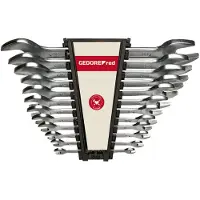 Gedore 3300961 R05125012 Dubbele steeksleutelset 12-delig Sleutelbreedte (metrisch) 6 - 9 mm