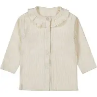 Dirkje baby longsleeve offwhite Ecru Meisjes Katoen Peter Pan-kraag Effen - maat 50