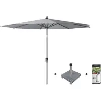 Platinum Riva parasol 3 m. rond - Premium - Manhattan + voet + hoes