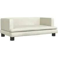 The Living Store Living Store hondenbed, crème kleur, 80x45x30 cm, fluweel