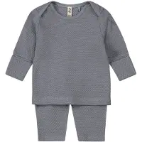 Dirkje broek + longsleeve blauw Set Jongens Katoen Ronde hals Effen - maat 50