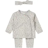 Dirkje longsleeve + broek + haarband blauw Set Meisjes Stretchkatoen V-hals - maat 50