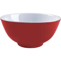 Bo Camp - Kom - Two-Tone - Melamine - 4 Stuks - Rood