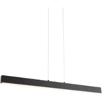 QAZQA Hanglamp zwart incl. LED 3-staps dimbaar 2700-4000K met dipswitch - Keane