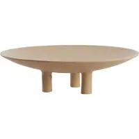 Light & Living Light&living Plateau op voet Ø40x11 cm TABUA zand+licht bruin gespikkeld