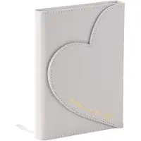 ECCOLO notitieboek - Heart envelop - grijs - lijn - ca.13x18 cm - EC-DL409C