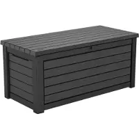 Keter Kussenbox Northwood - Houtlook - Antraciet - 630l - 155,4x73x69,3cm