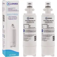Allspares Waterfilter (2x) voor koelkast geschikt voor LG Beko 874960100