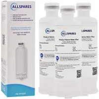 Allspares Waterfilter voor koelkasten (3x) geschikt voor Samsung DA97-17376B