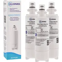 Allspares Waterfilter (3x) voor koelkast geschikt voor LG Beko 874960100