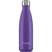 FLASKE Lavender - RVS Drinkfles van 500ML- Geschikt als waterfles, thermosfles en thermoskan