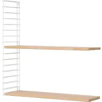 Tomado - Wandrek uitbreiding - 2x houten plank en 1x Witte zijkant