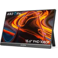Arzopa Portable Monitor – A1 Kickstand - Portable USB-C Monitor - Ultradun - Speakers - 15.6 inch
