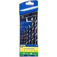Irwin steenboren SET 7PCS - verbeterd carbide tip ontwerp - agressief kopontwerp