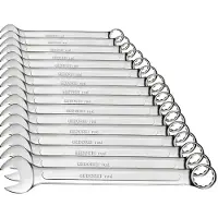 Gedore rode ringsleutels, set R09115016, afmetingen 1/4" - 1 1/4", 16-delig, artikelnummer 3301043