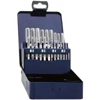 Eventus by Exact 10701 MA5 Handtapset 21-delig Metrisch M3, M4, M5, M6, M8, M10, M12 Rechtssnijdend DIN 352 HSS 1 set(s)