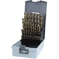 RUKO 215215RO HSSE-Co 5 Metaal-spiraalboorset 25-delig 1 mm, 1.5 mm, 2 mm, 2.5 mm, 3 mm, 3.5 mm, 4 mm, 4.5 mm, 5 mm, 5.5 mm, 6 mm, 6.5 mm, 7 mm, 7.5 mm, 8 mm,
