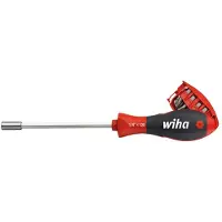 Wiha SB38090101 Schroevendraaier met bitmagazijn magnetisch assorti met 8 bits, 1/4" in blister - 33007