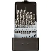 Gedore 3301613 R93510025 Metaal-spiraalboorset 25-delig 1 mm, 1.5 mm, 2 mm, 2.5 mm, 3 mm, 3.5 mm, 4 mm, 4.5 mm, 5 mm, 5.5 mm, 6 mm, 6.5 mm, 7 mm, 7.5 mm, 8