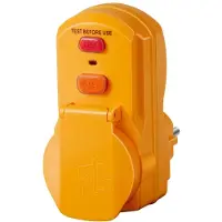 Brennenstuhl Veiligheidsstekker Veiligheidsadapter. geel