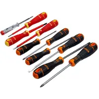 Bahco Schroevendraaierset | 10-delig | B219.110 - Gleuf PH2, PZ2, T10, T15, T20, VDE Gleuf, VDE PZ1, tester
