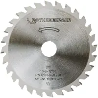 Rothenberger Zaagblad | buiten d. 125 mm aantal tanden 28 | gat d. 20 mm | 1 stuk - 1500003621 1500003621