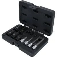 Ks Tools 150.2400 Set speciale aansluitbussen voor remklauwschroefkoppeling, 12-delig