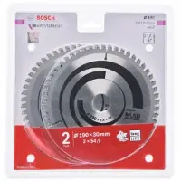 Bosch Powertools Professional Multimateriaal Cirkelzaagblad/1.8x54t 190x30x2.4 2 Eenheden