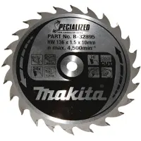 Makita Zaagb Hout 136X10X1,5 24T 20G
