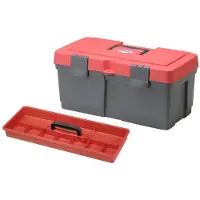 Hünersdorff Gereedschapskoffer van , met draaggreep, B 485 x D 260 x H 230 mm, polypropeen, grijs