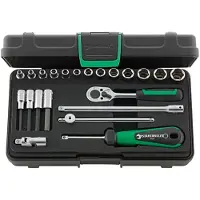 Stahlwille Dopsleutelset | 22-delig 1/4 inch | sleutelwijdtes 3,5-13 mm | aantal tanden 22 6-Kant | 1 stuk - 96011113 96011113