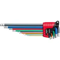 Wiha - Innen-Sechskant Winkelschraubendreher-Set Inbus Haakse schroevendraaierset 1.5 mm, 2 mm, 2.5 mm, 3 mm, 4 mm, 5 mm, 6 mm, 8 mm, 10 mm 1.5 mm, 2 mm,