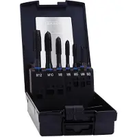 Exact 42305 Machinetapboorset 7-delig Metrisch M1, M4, M5, M6, M8, M10, M12 Rechtssnijdend DIN 371 HSS-E Model B 1 set(s)