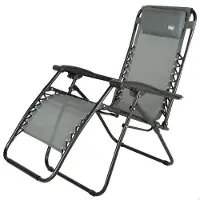 Aktive 61144 Folding Chair 0 Gravity Multiposition Zilver