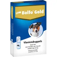 Bolfo Gold Anti Vlooiendruppels Hond 4 - 10 kg 2 pipetten