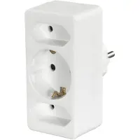 Hama 223215 Stopcontactadapter 3v Wit