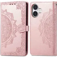 IMoshion Mandala Bookcase voor de Apple iPhone 16 - Rosé Goud