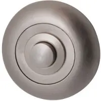 Hardbrass Beldrukker Kira rond - PVD Inox