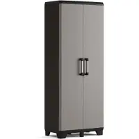 Keter Pro Tall Opbergkast, zwart/grijs, model 972120