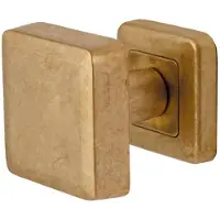 Hardbrass Voordeurknop Charley - messing getrommeld